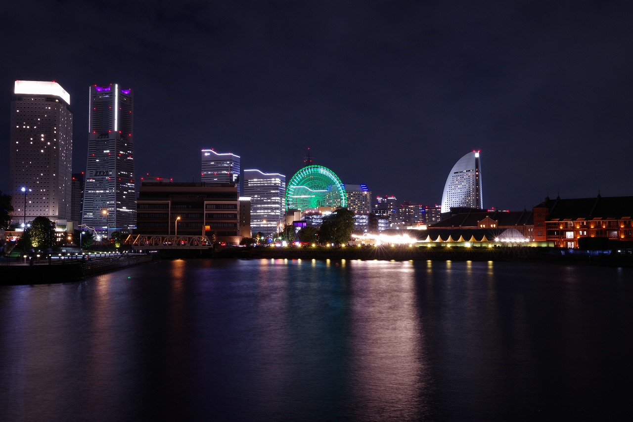 神奈川県横浜市のみなとみらいの夜景