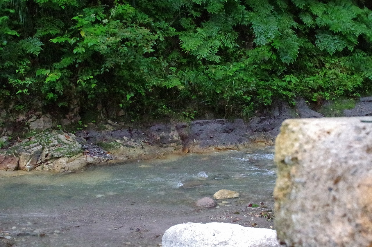 福島県の南会津の木賊温泉の共同浴場