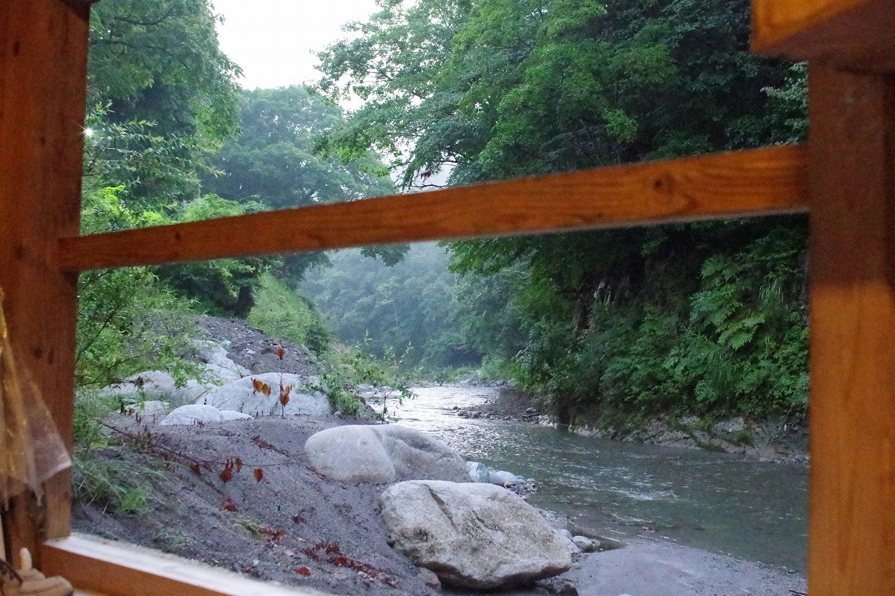 福島県の南会津の木賊温泉の共同浴場
