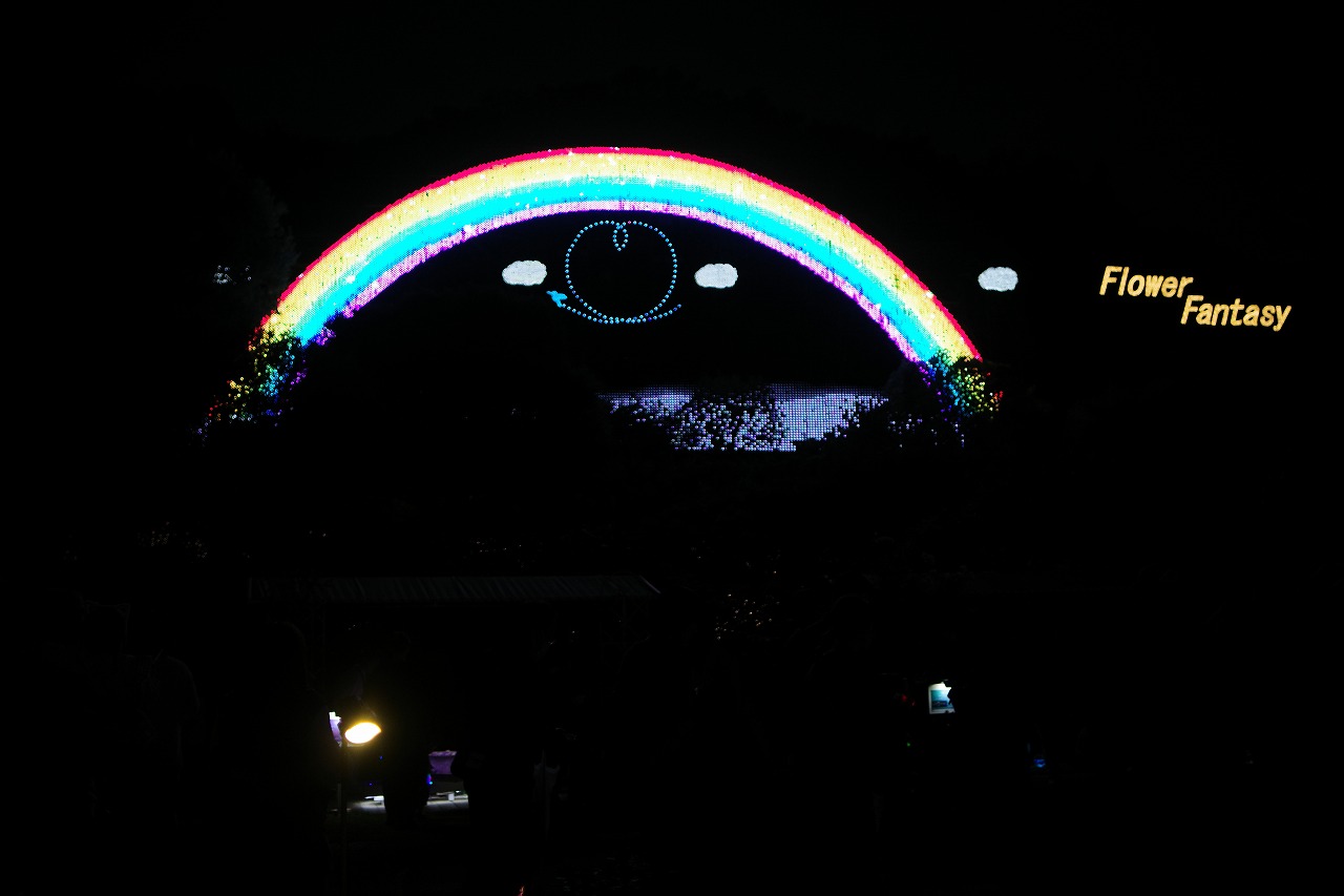 栃木県足利市のあしかがフラワーパークのイルミネーション