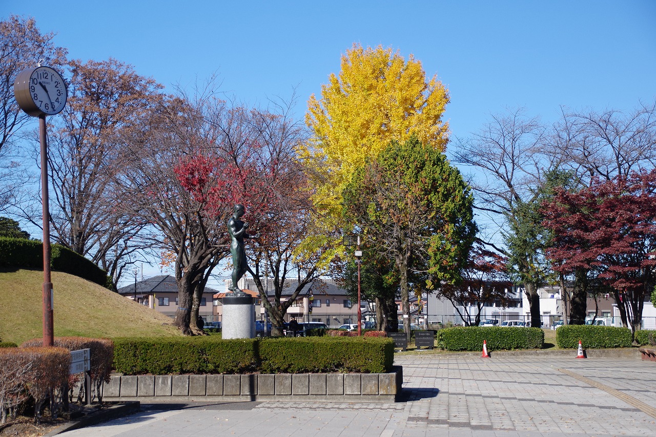 群馬県太田市の太田市運動公園の紅葉