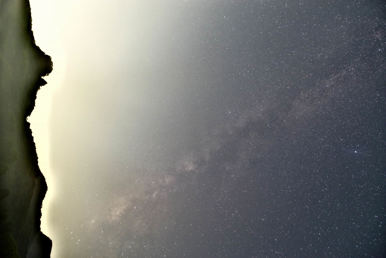 群馬県の榛名山の天の川