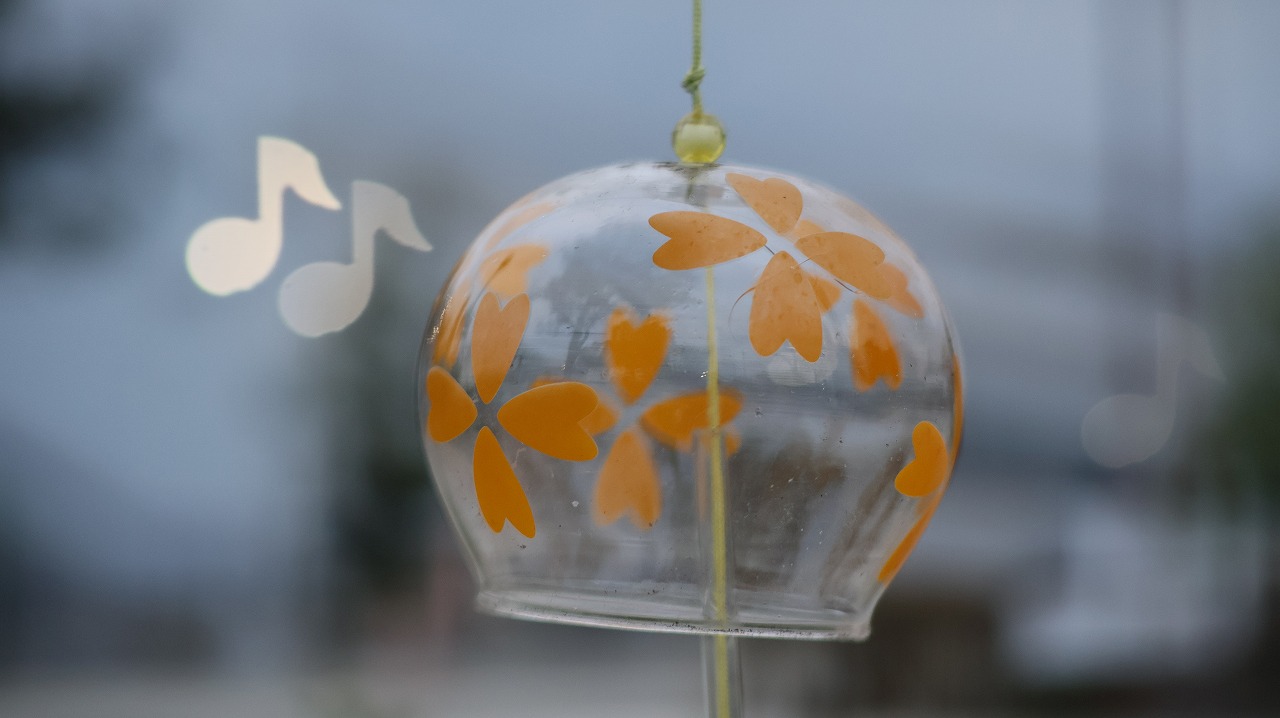 群馬県太田市の太田市運動公園の風鈴