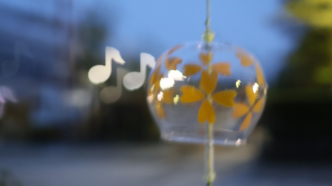 群馬県太田市の太田市運動公園の風鈴
