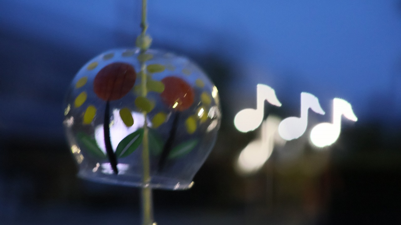 群馬県太田市の太田市運動公園の風鈴