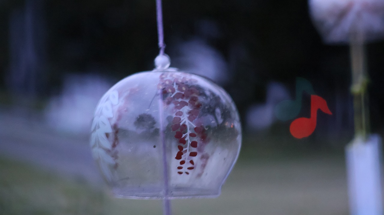 群馬県太田市の太田市運動公園の風鈴