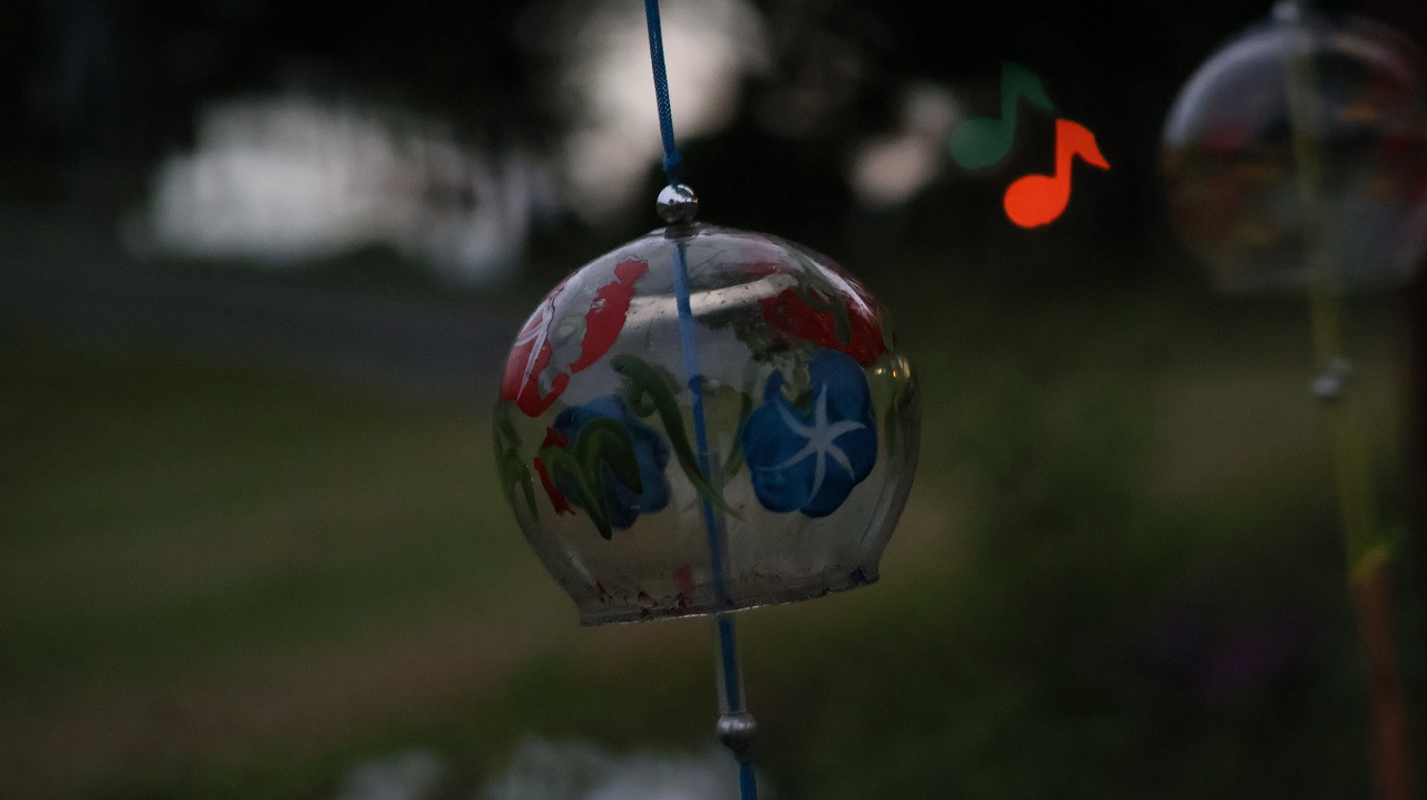 群馬県太田市の太田市運動公園の風鈴