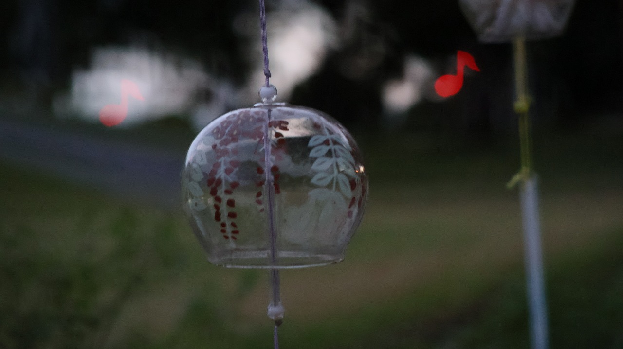 群馬県太田市の太田市運動公園の風鈴