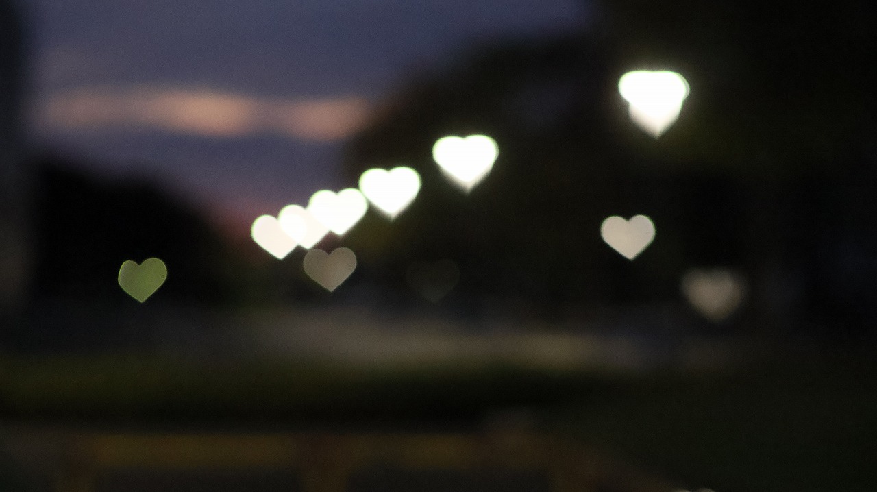 群馬県太田市の太田市運動公園の風鈴と花