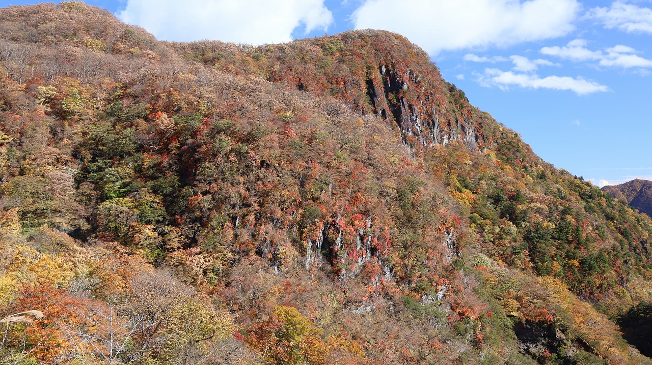 雪の金精峠といろは坂の紅葉