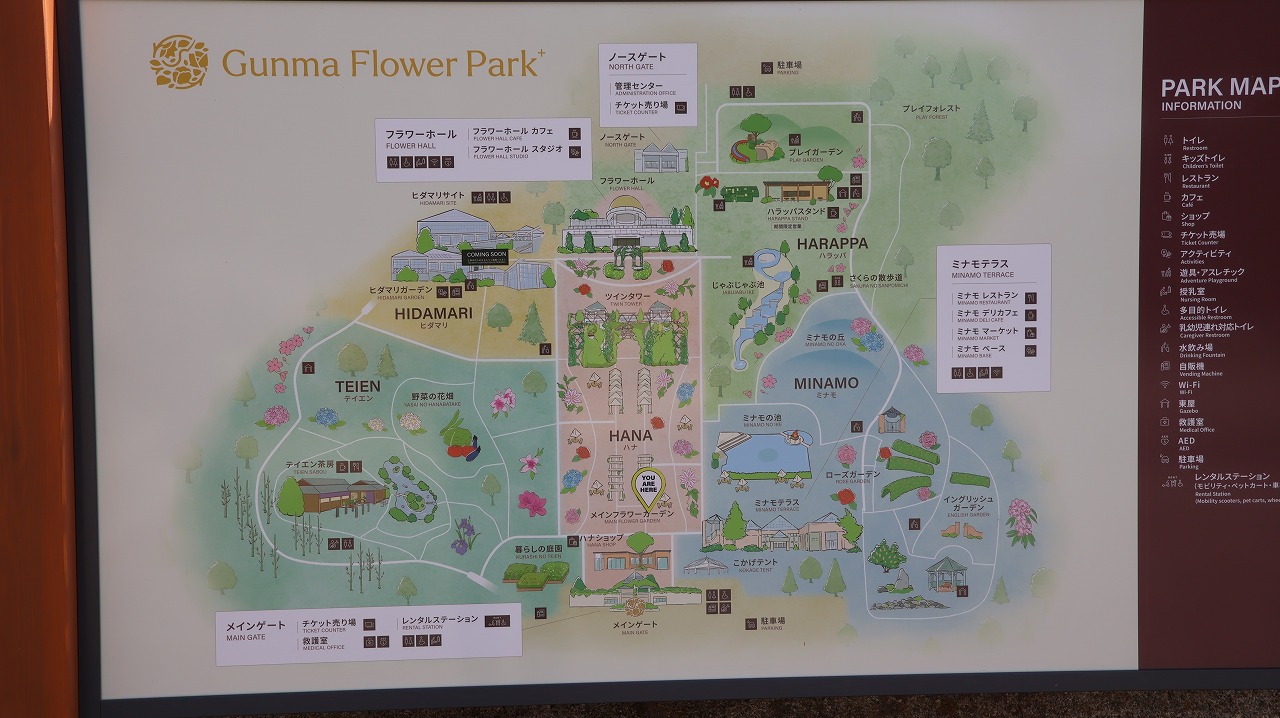 群馬県前橋市の群馬フラワーパークの花々