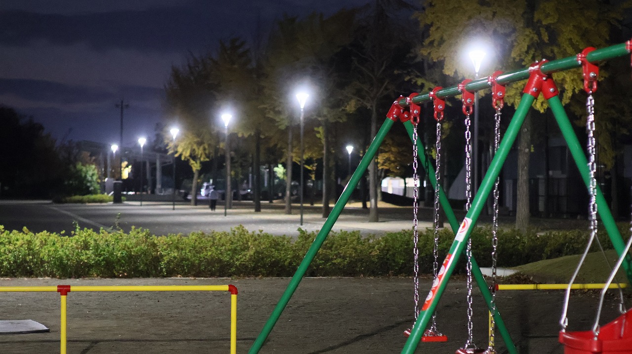 群馬県太田市の太田市運動公園の風鈴